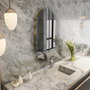 Hanah Home Espejo Ecológico Flotal-E Gris Oscuro y Dorado